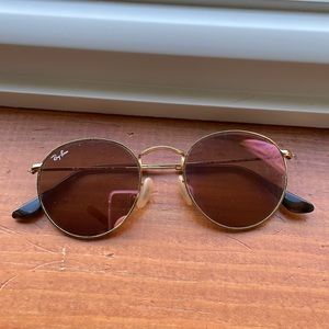 Ray-Ban Round Flash Lenses — Copper